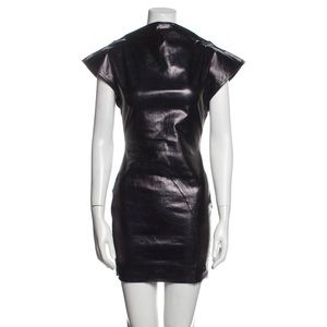 🚨SOLD🚨RICK OWENS cowl neck mini dress